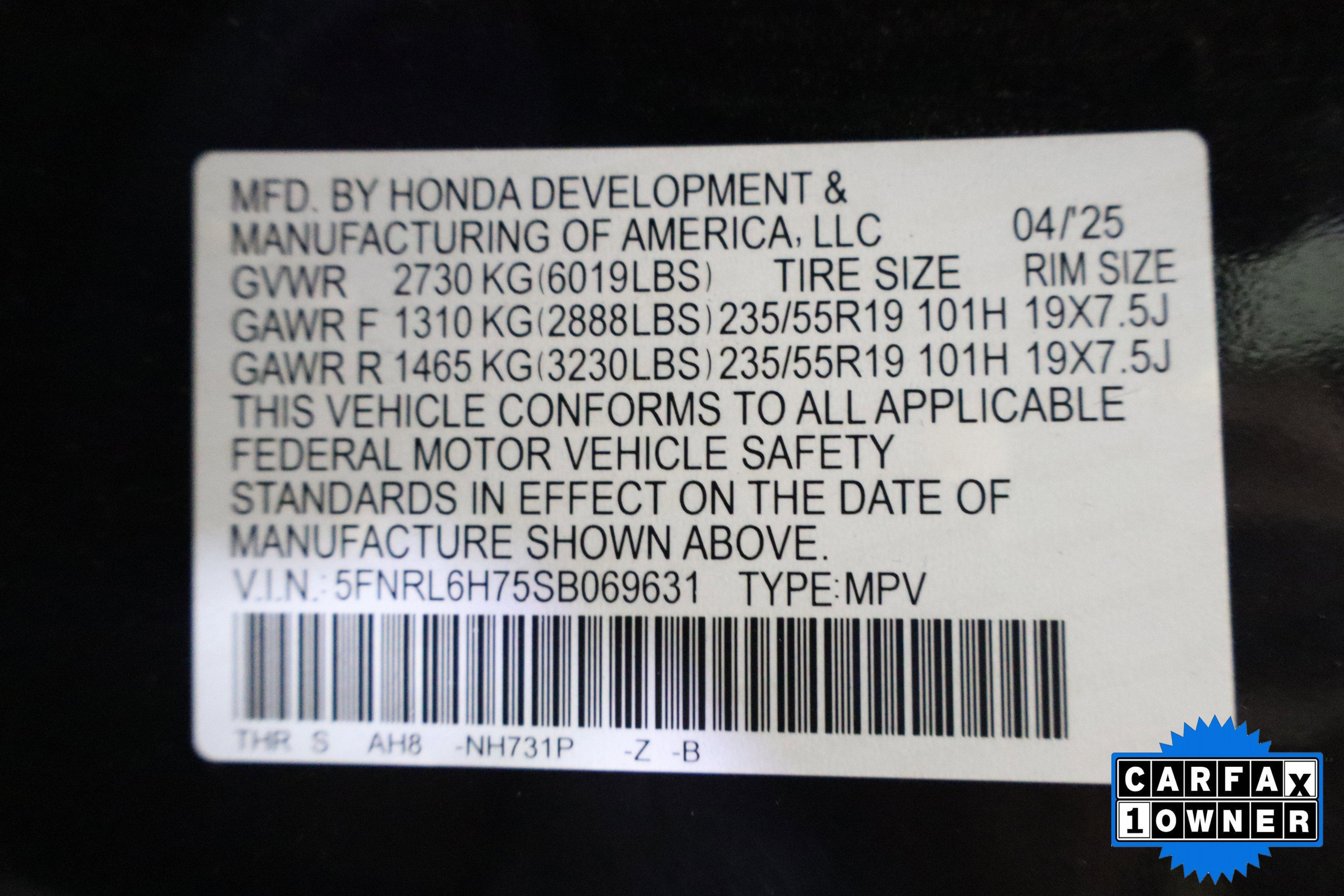 2025 Honda Odyssey Sport-L